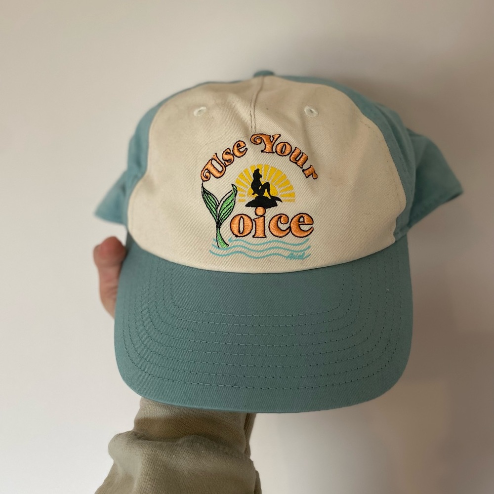 “Use Your Voice” Little Mermaid baseball cap.